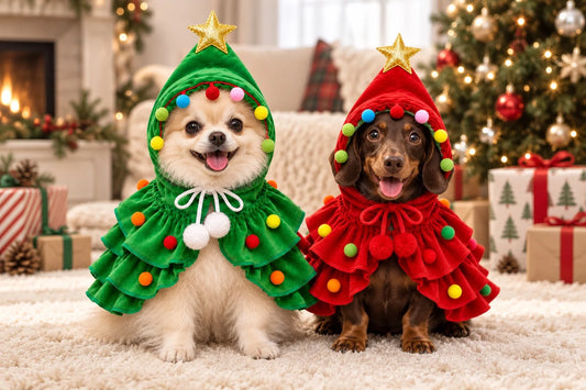 Christmas Tree Pet Costume for Dogs & Cats